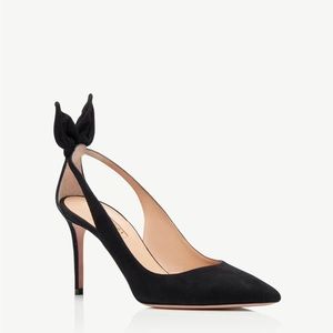 Brand new, never worn! Aquazzura bow pump 85